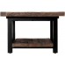 Alaterre Furniture Alaterre AZMBA1320 Sonoma Rustic Natural Cube Coffee Table Brown 27 inch