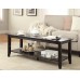 Convenience Concepts American Heritage Coffee Table with Shelf Black