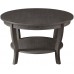 Convenience Concepts American Heritage Round Coffee Table Dark Gray Wirebrush