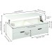 Function Home Contemporary Lift Top Coffee Table，Modern Storage Coffee Table with Drawers and Hidden Compartment，Lift Top Cocktail Table,Central Table with Wooden Lift Tabletop,White