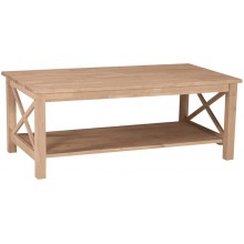International Concepts Hampton Coffee Table Unfinished