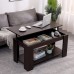 Lift Top Coffee Table with Storage and Hidden Compartment，Retro Central Table with Wooden Lift Tabletop for Living Room