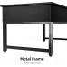 Modern Lift Top Coffee Table with Hidden Storage Compartment and Side Drawer IDEALHOUSE Metal Frame Lift Tabletop Dining Table for Living Room Reception Room Office Black