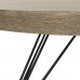 Safavieh Home Collection Mansel Mid-Century Light Oak Hairpin Leg Round Coffee Table