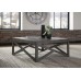 Signature Design by Ashley Haroflyn Rustic Square Coffee Table Gray
