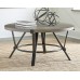 Signature Design by Ashley Zontini Industrial Round Coffee Table Light Brown & Black