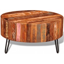 vidaXL vidaXL Coffee Table Solid Reclaimed Wood Round