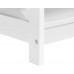 Yaheetech Wood 2-Tier White Coffee Table with Storage Shelf for Living Room X Design Accent Cocktail Table Easy Assembly Home Furniture 39.5 x 21.5 x 18 Inches