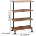 4 Tier Industrial Ladder Shelf Metal Frame Bookshelf Home Office Storage Rack Institu Ladder Shelf Decorative Ladder Decorative Shelves