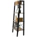 4 Tiers Industrial Ladder Shelf Bookshelf Storage Rack Shelf for Office Storage BlowN Ladder Shelf Decorative Ladder Decorative Shelves