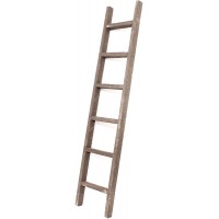 BarnwoodUSA Rustic Decorative Ladder 100% Upcylced Wood 72" x 12" x 2.5" Espresso