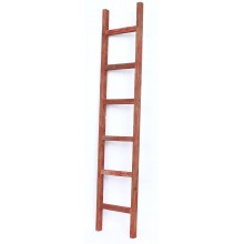 BarnwoodUSA Rustic Farmhouse Decorative Ladder Our 6 ft Ladder can be Mounted Horizontally or Vertically and is Crafted from 100% Recycled and Reclaimed Wood | No Assembly Required | Red