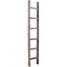 BarnwoodUSA Rustic Farmhouse Decorative Ladder Our 6ft 2x3 Ladder can be Mounted Horizontally or Vertically | Crafted from 100% Recycled and Reclaimed Wood | No Assembly Required | Weathered Gray