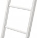COZAYH Fully-Assembled Wooden Blanket Ladder Rustic Ladder Shelf Stand Farmhouse Blanket Holder Rack Decorative Wall Leaning Ladders for The Living Room Bathroom（White）