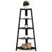 Furinno 5-Tier Corner Ladder Garden Shelf Espresso