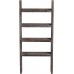 KIAYACI Ladder Shelf Rustic Vintage Blanket Ladder Decorative Wood Ladder Shelf for Living Room Bedroom Bathroom Vintage Walnut 48 x 22