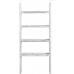 KIAYACI Ladder Shelf Rustic Vintage Blanket Ladder Decorative Wood Ladder Shelf for Living Room Bedroom Bathroom Retro White 53 x 22