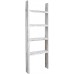 KIAYACI Ladder Shelf Rustic Vintage Blanket Ladder Decorative Wood Ladder Shelf for Living Room Bedroom Bathroom Retro White 53 x 22