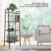 Ladder Shelf 4-Tier Bookshelf Multifunctional Storage Rack Shelf for Home Living Room Bedroom
