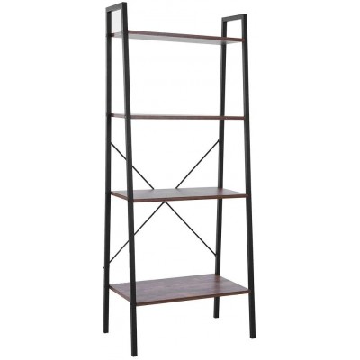 Ladder Shelf 4-Tier Bookshelf Multifunctional Storage Rack Shelf for Home Living Room Bedroom
