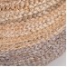 Agro Richer Hand Woven Home Décor Braided Jute Pouf Ottoman Footrest Bean Bag Floor Chair Great for The Living Room Bedroom and Kids Room Rustic Farmhouse Decor Beige and Grey Color Cover Only