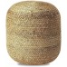 Agro Richer Hand Woven Home Décor Braided Jute Pouf Ottoman Footrest Bean Bag Floor Chair Great for The Living Room Bedroom and Kids Room Rustic Farmhouse Decor Beige Cover Only 16x16x18