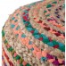 Agro Richer Home Décor Round Cotton Jute Multicolor Pouf Bean Bag Floor Chair Great for The Living Room Bedroom and Kids Room Rustic Farmhouse Decor Ottoman FootrestCover Only 20x20x14