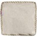 Christopher Knight Home Caiman Pouf Natural + White