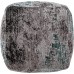 Christopher Knight Home Hannah Hand-Loomed Boho Fabric Cube Pouf Gray Black Teal