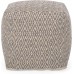 Christopher Knight Home Jenna Cube Pouf Brown Beige Yellow
