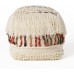 Christopher Knight Home Roth Boho Wool Pouf Ivory and Multi-Colored
