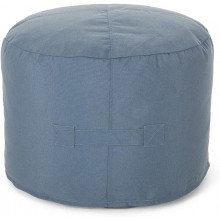 Christopher Knight Home Tammy Indoor Water Resistant 2' Ottoman Pouf Blue