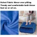Floor Pillow Ottoman Bean Bag Stuffed Foam Filling Square Pouf Footstool & Upholstered for Living Room Bedroom & RV Yoga Meditation Seat Cushion Navy Blue Velvet 20x20x10