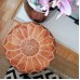 LEATHEROOZE Moroccan Pouf Cover Genuine Goatskin Leather Bohemian Living Room Decor Cover ONLY Stuffing is NOT Included
