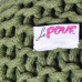 Moro Fabric Pouf Cedar Green