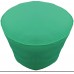 Round Pouf Cover with Piping Ottoman Footstool Cover Cotton Teal Blue 16 Diameter x 12 Height 40 cm Diameter x 30 cm Height Cover ONLY Not Stuffed Insert not Included