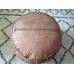 Set of 2 Premium Handmade Moroccan Leather Pouf Ottoman Genuine Leather Moroccan Pouf pouffe Ottoman Natural TAN