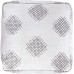 Signature Design by Ashley Mabyn Handwoven Boho Pouf 24 x 24 In White and Gray