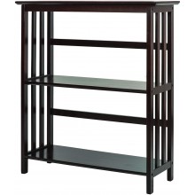 Casual Home Mission Style 3-Shelf Bookcase