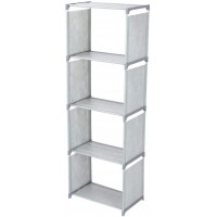 Practical Book Rack Bookcase BookStorage Large Storage for Bedroom Living Room for Home OfficeGray