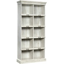 Sauder Barrister Lane Bookcase L: 35.55" x W: 13.5" x H: 75.04" White Plank