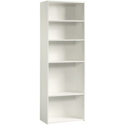 Sauder Beginnings 5-Shelf Bookcase Soft White finish