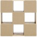 Signature Design by Ashley Piperton Modern 9 Cube Storage Organizer or Bookcase Natural Brown