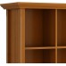 SIMPLIHOME Acadian SOLID WOOD 48 inch x 44 inch Transitional 9 Cube Bookcase and Storage Unit in Light Golden Brown with 9 Shelves for the Living Room Study and Office