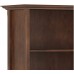 SIMPLIHOME Amherst SOLID WOOD 70 inch x 30 inch Transitional 5 Shelf Bookcase in Russet Brown with 5 Shelves for the Living Room Study and Office