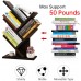 Tree Bookshelf Bookcase 5 Tier Free Standing Wood Book Rack Display Organizer Shelves Space-Saving Use for CDs Albums Books in Living Room Office