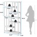 Tribesigns 79 Inch Extra Tall Bookshelf 7-Tier Classic Bookcase Modern 10-Shelf Open Storage Shelves Display Shelves Organizer for Home Office
