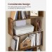 VASAGLE Bookcase 5-Tier Bookshelf Display Shelf and Room Divider Freestanding Decorative Storage Shelving Rustic Brown ULBC62BX