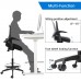 Devoko Drafting Chair Tall Office Chair with Flip-up Armrests Executive Computer Standing Desk Chair with Lockable Wheels and Adjustable Footrest Ring Black
