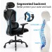 Ergonomic Office Chair KERDOM Home Desk Chair Comfy Breathable Mesh Task Chair High Back Thick Cushion Computer Chair with Headrest and 3D Armrests Adjustable Height Home Gaming Chair Black-F